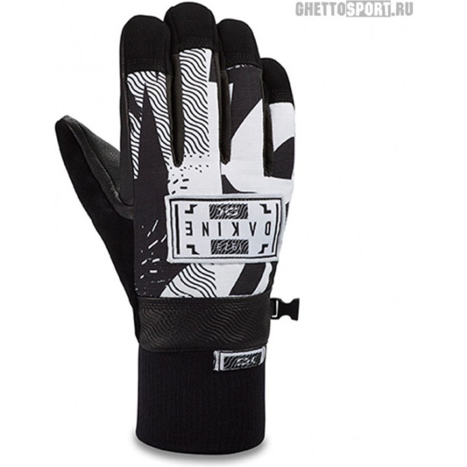 Перчатки DAKINE PINTO GLOVE BLACK/WHITE размер M 10003168 (0194626404776)